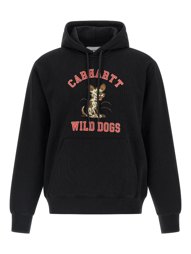 Black Cotton Sweatshirt