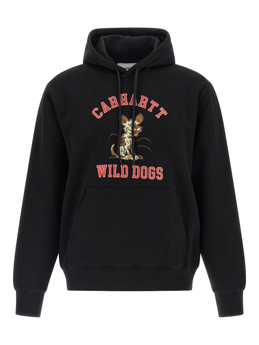 Black Cotton Sweatshirt