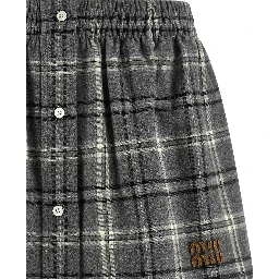 Gray Cotton Long Skirt