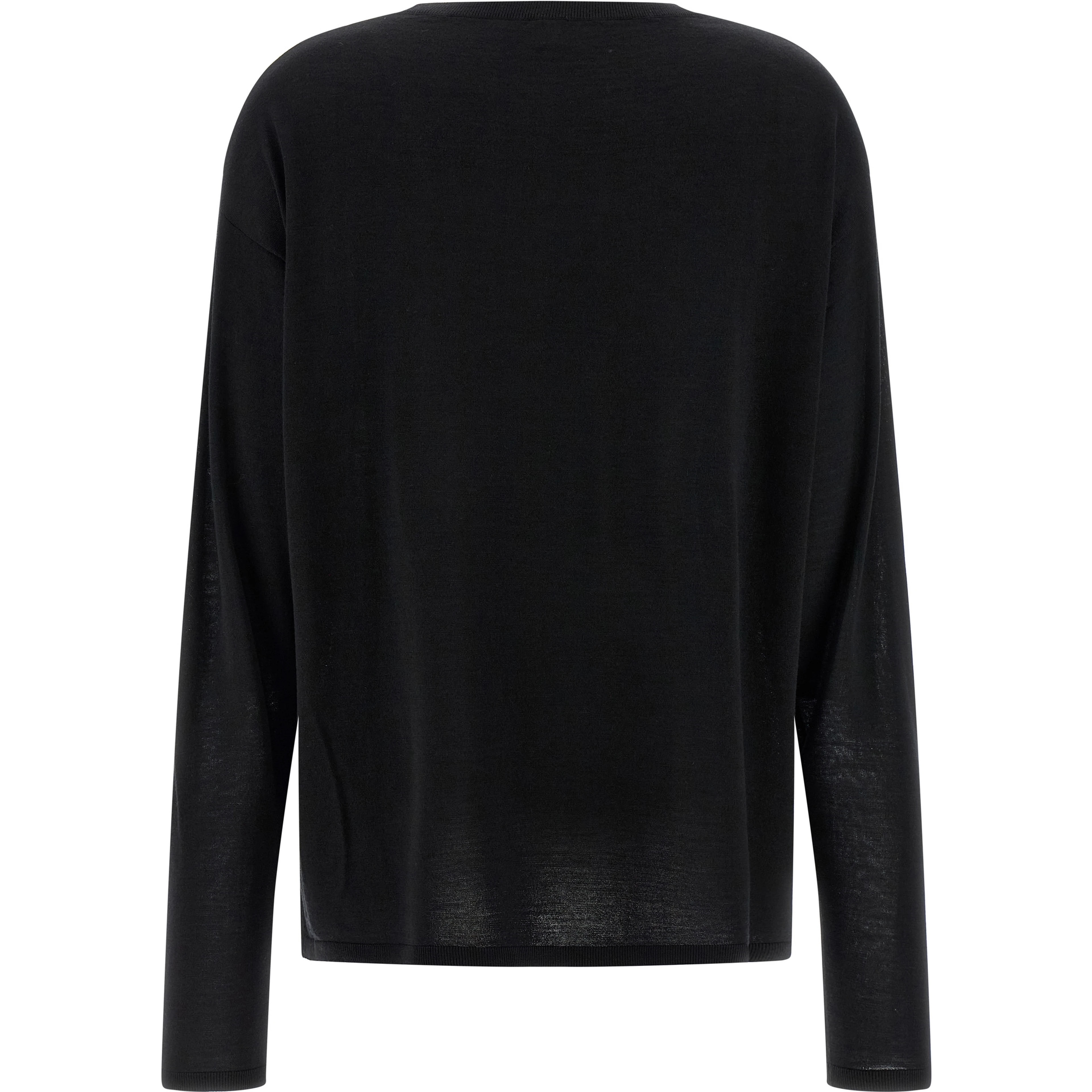 Black Wool Cardigan