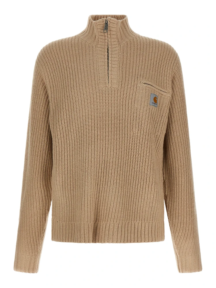 Beige Acetate Cardigan