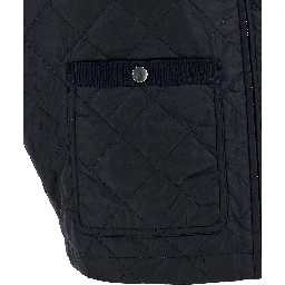 Blue Recycled Polyamide Sleeveless Jacket