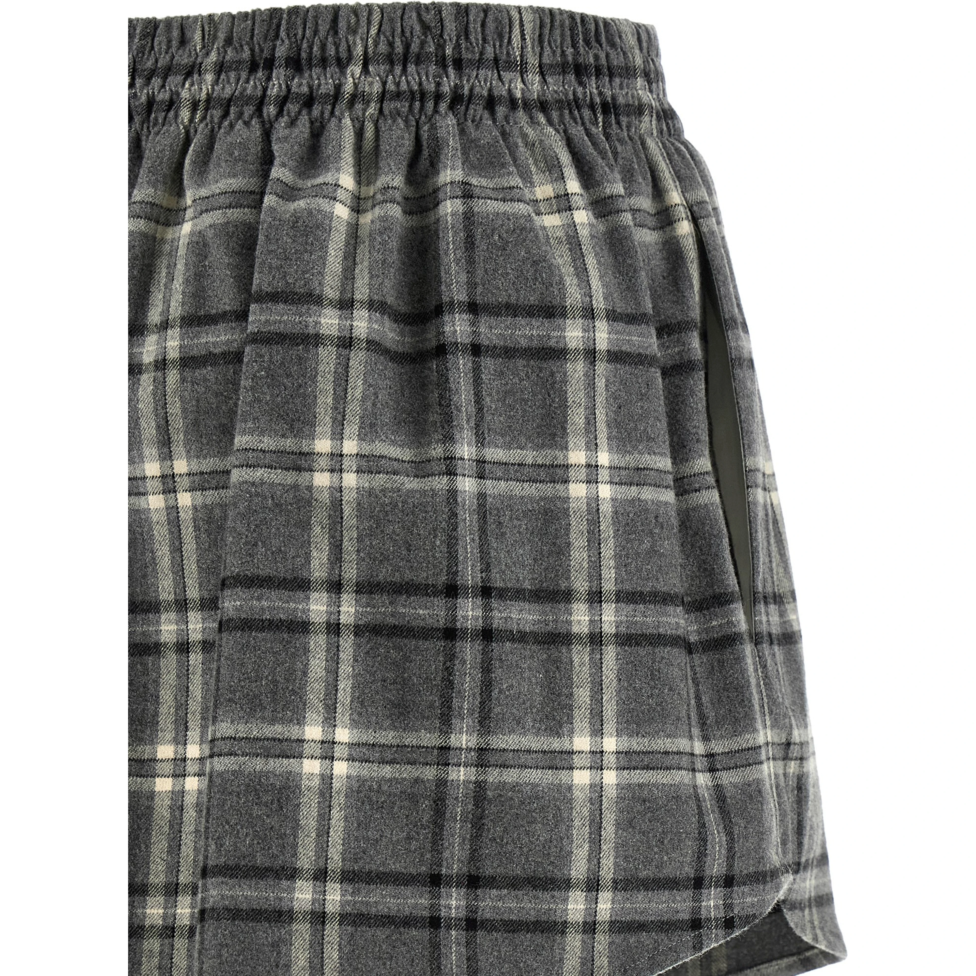 Gray Cotton Long Skirt