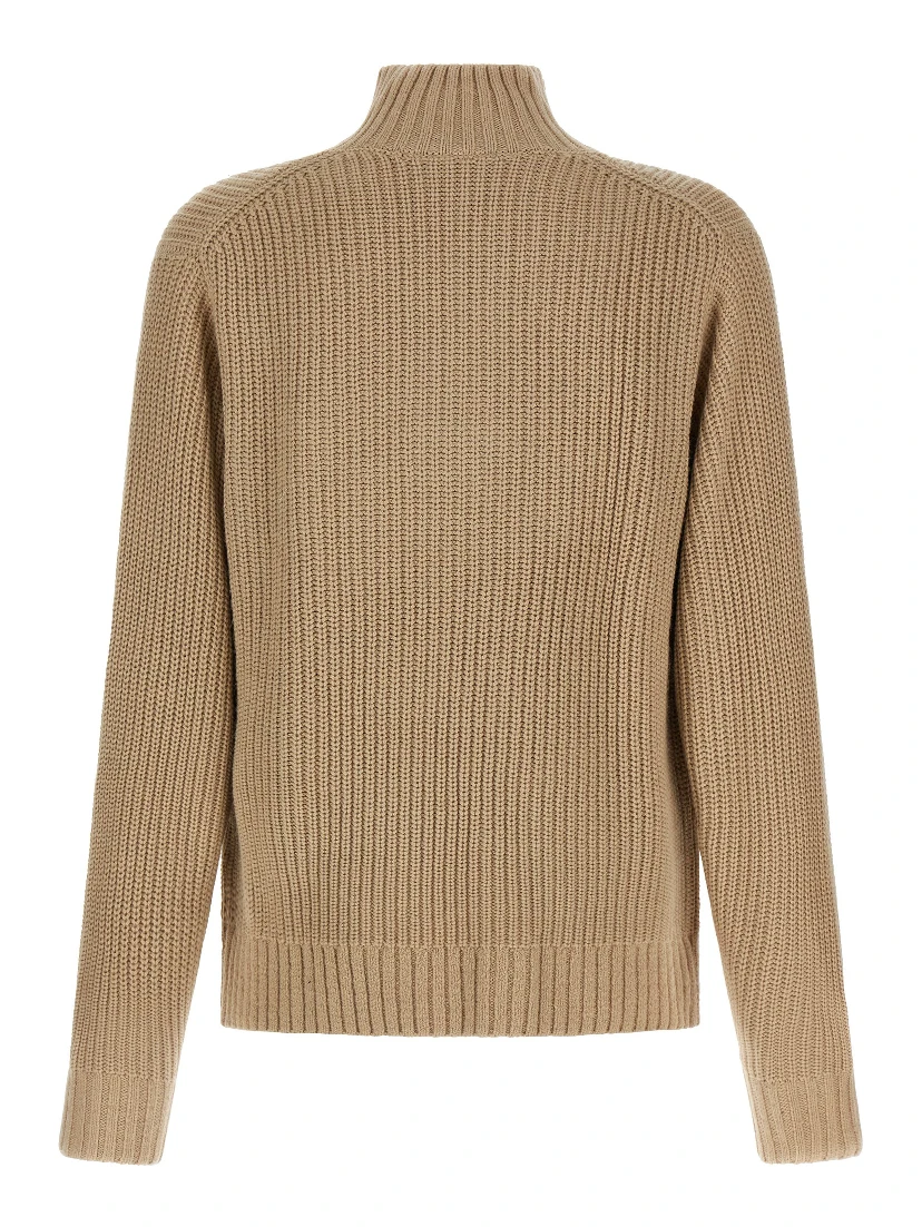 Beige Acetate Cardigan