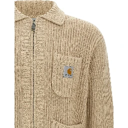 Beige Acetate Cardigan