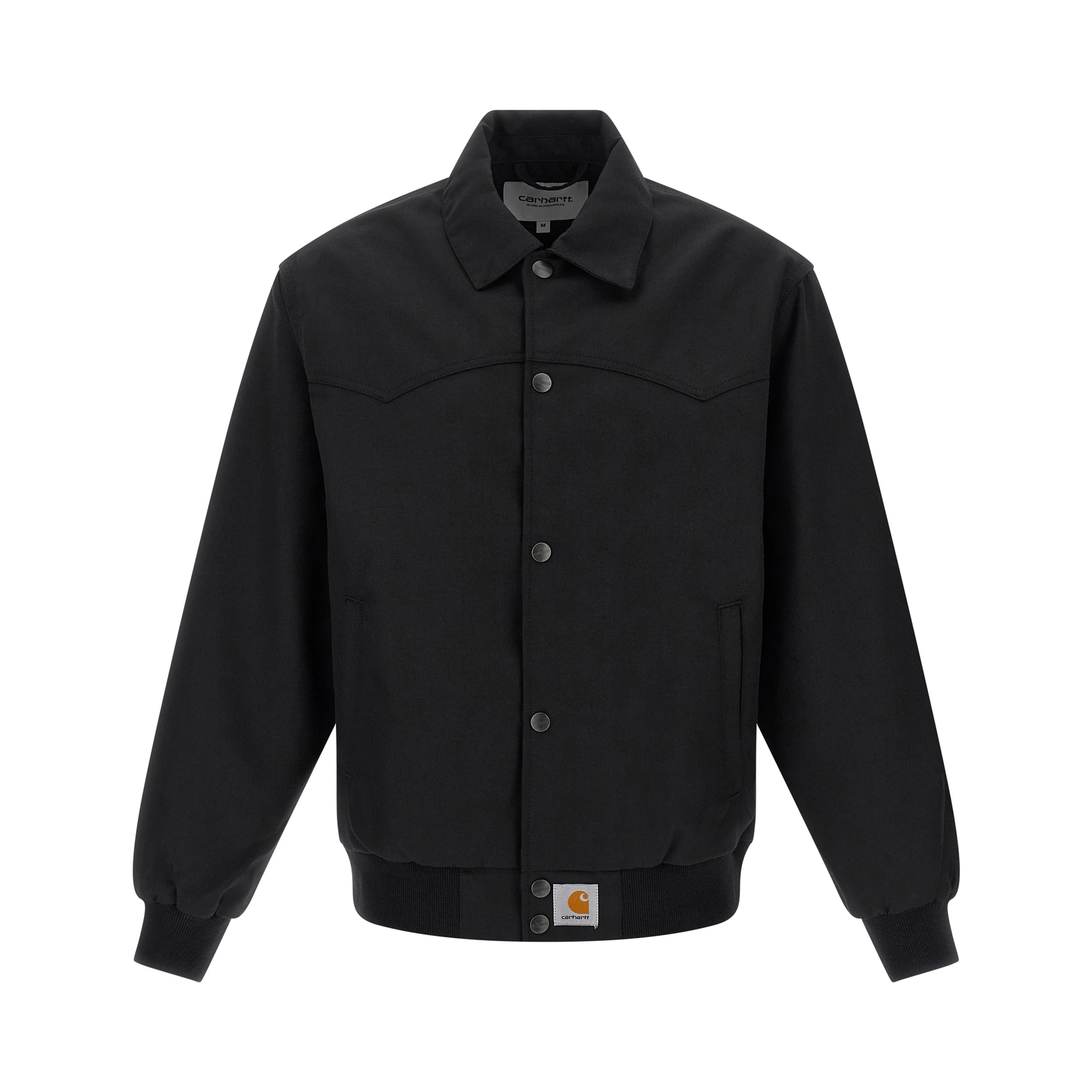 Black Polyester Bomber