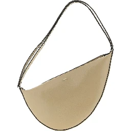 Beige Leather Shoulder Bag