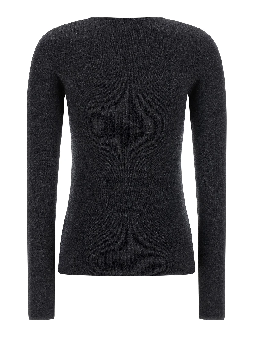 Gray Viscose Cardigan