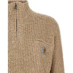 Beige Acetate Cardigan