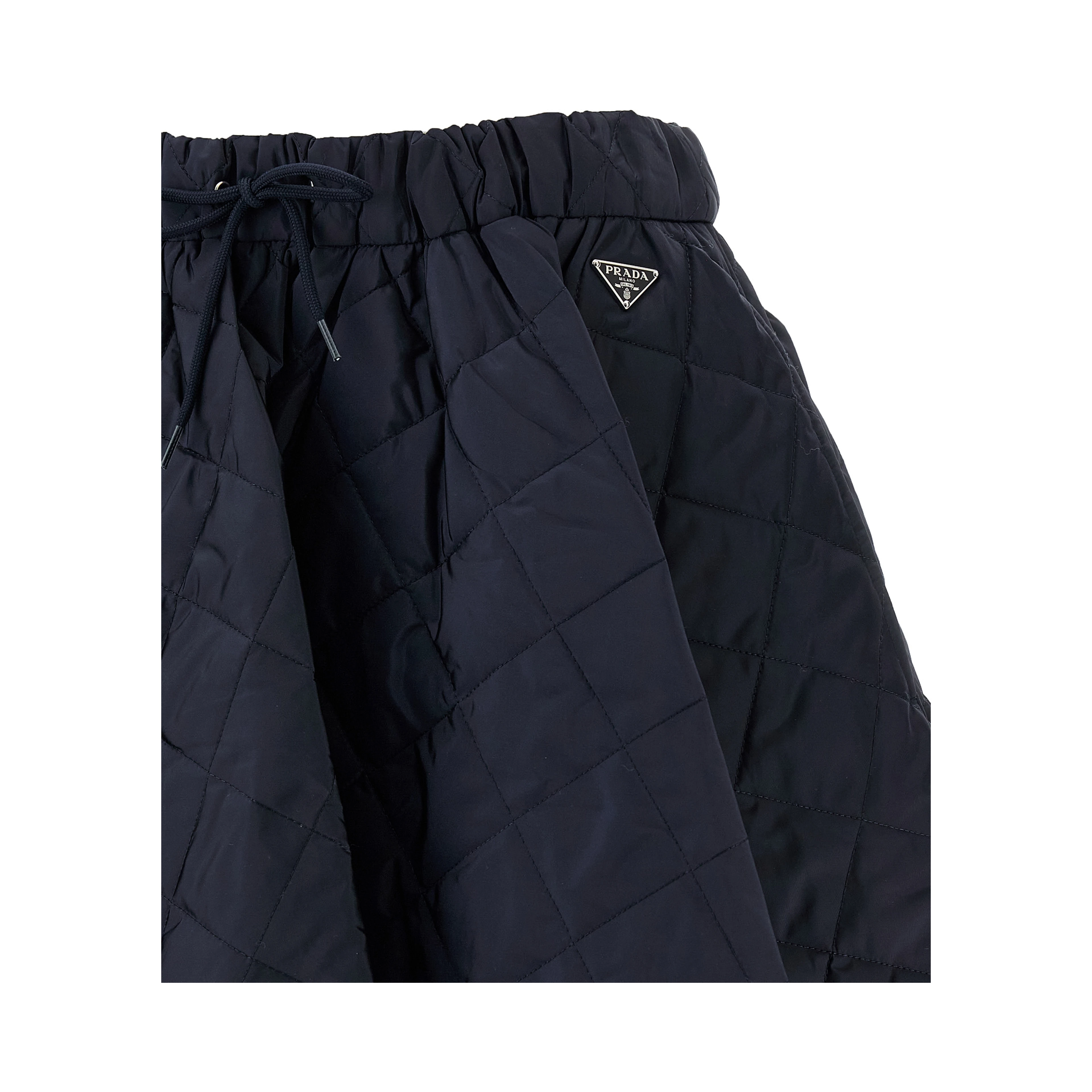 Blue Recycled Polyamide Midi Skirt