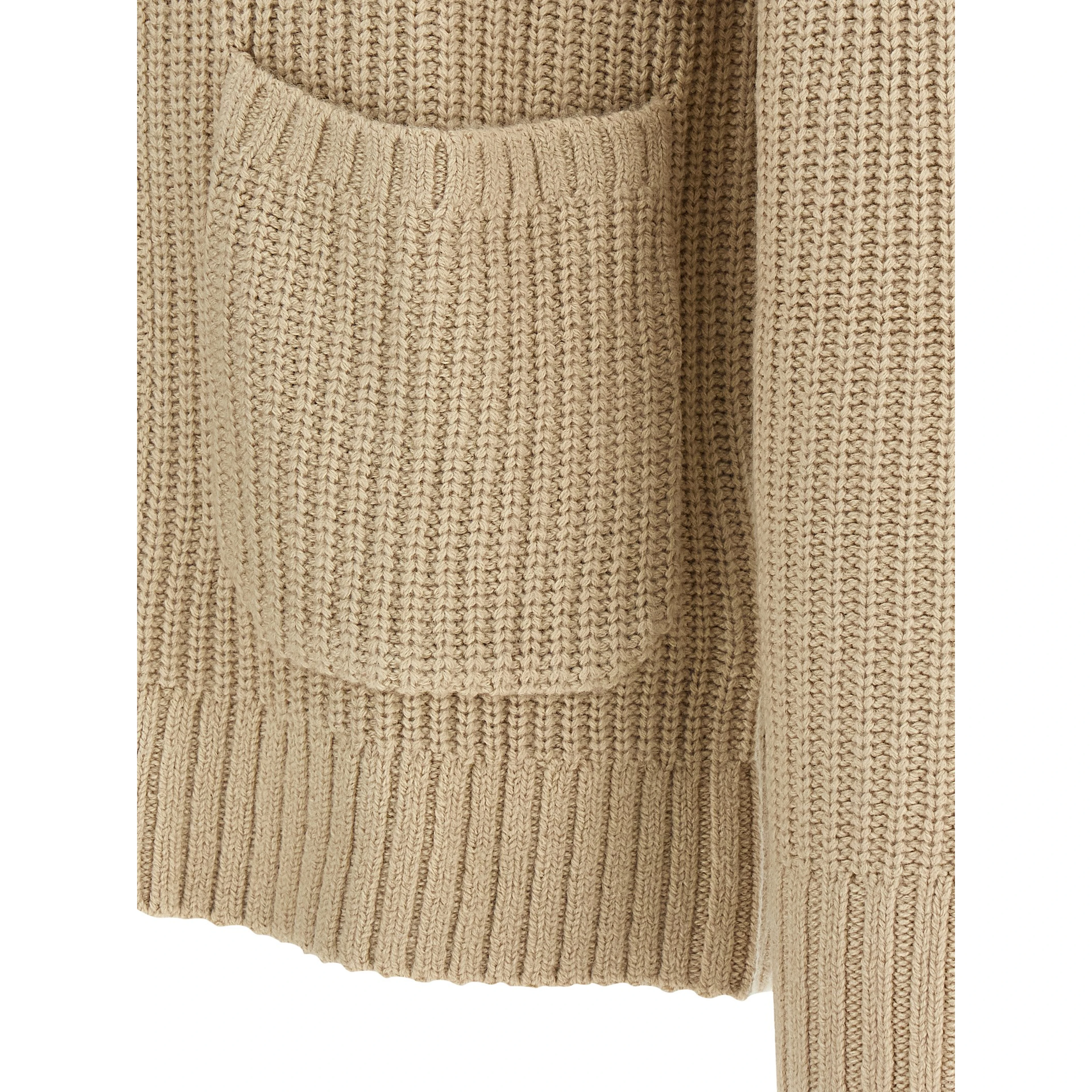 Beige Acetate Cardigan