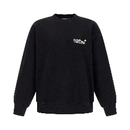 Black Cotton Sweatshirt