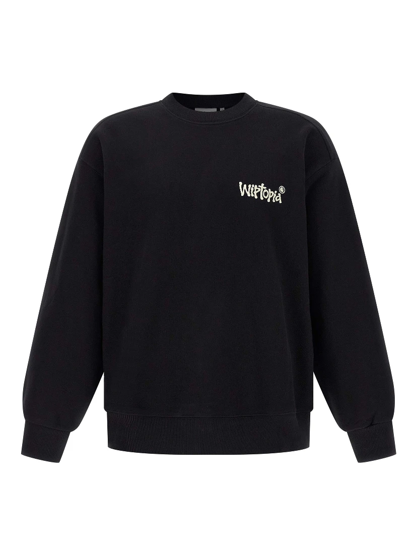 Black Cotton Sweatshirt