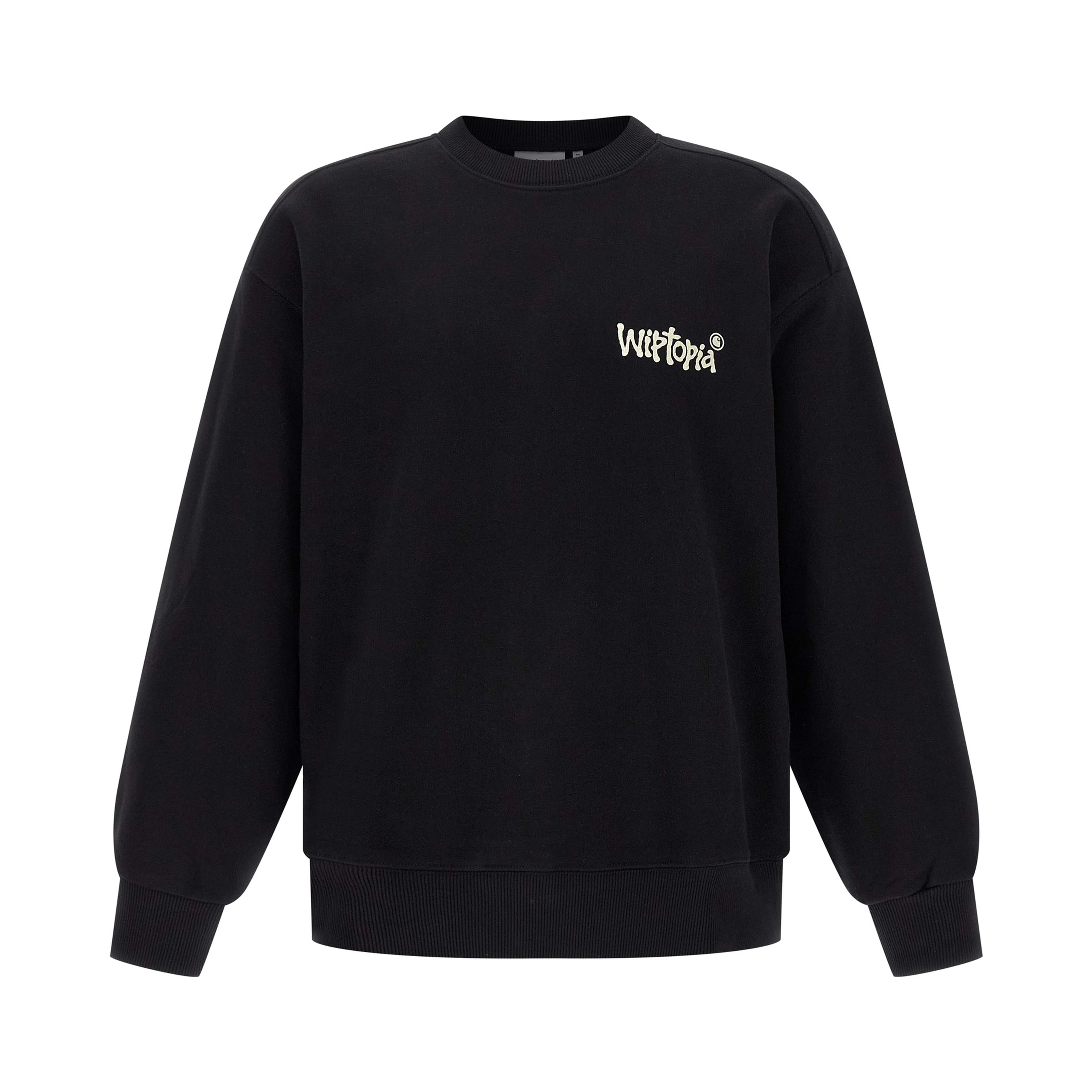 Black Cotton Sweatshirt