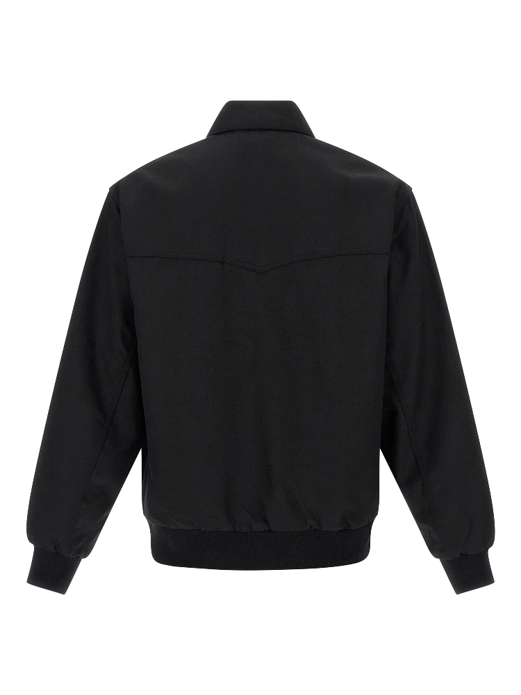 Black Polyester Bomber alternative