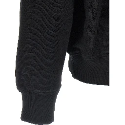 Black Cotton Sweatshirt