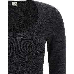 Gray Viscose Cardigan