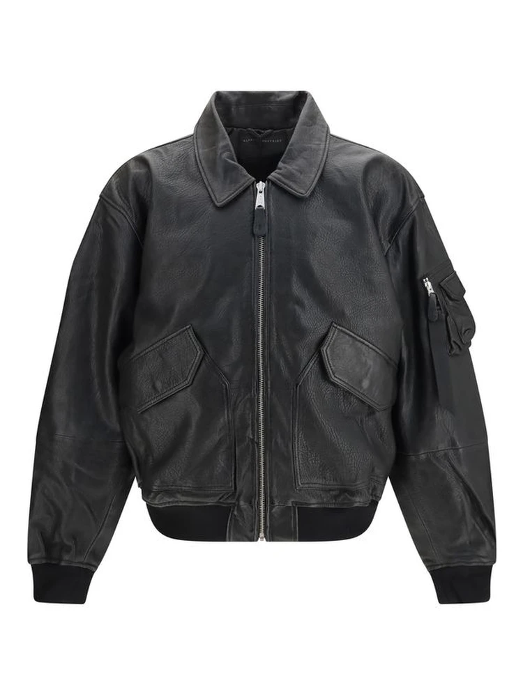 Black Lambskin Leather Jacket
