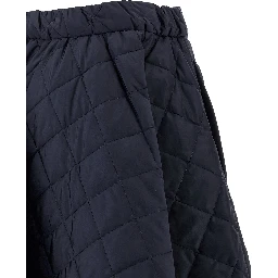 Blue Recycled Polyamide Midi Skirt