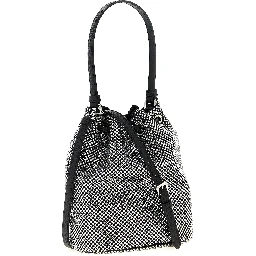 Gray Viscose Handbag