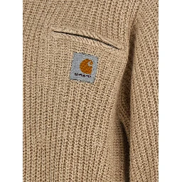 Beige Acetate Cardigan