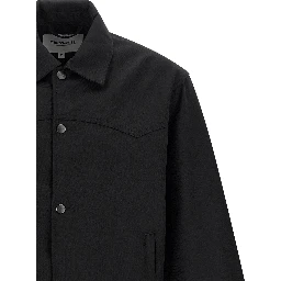 Black Polyester Bomber