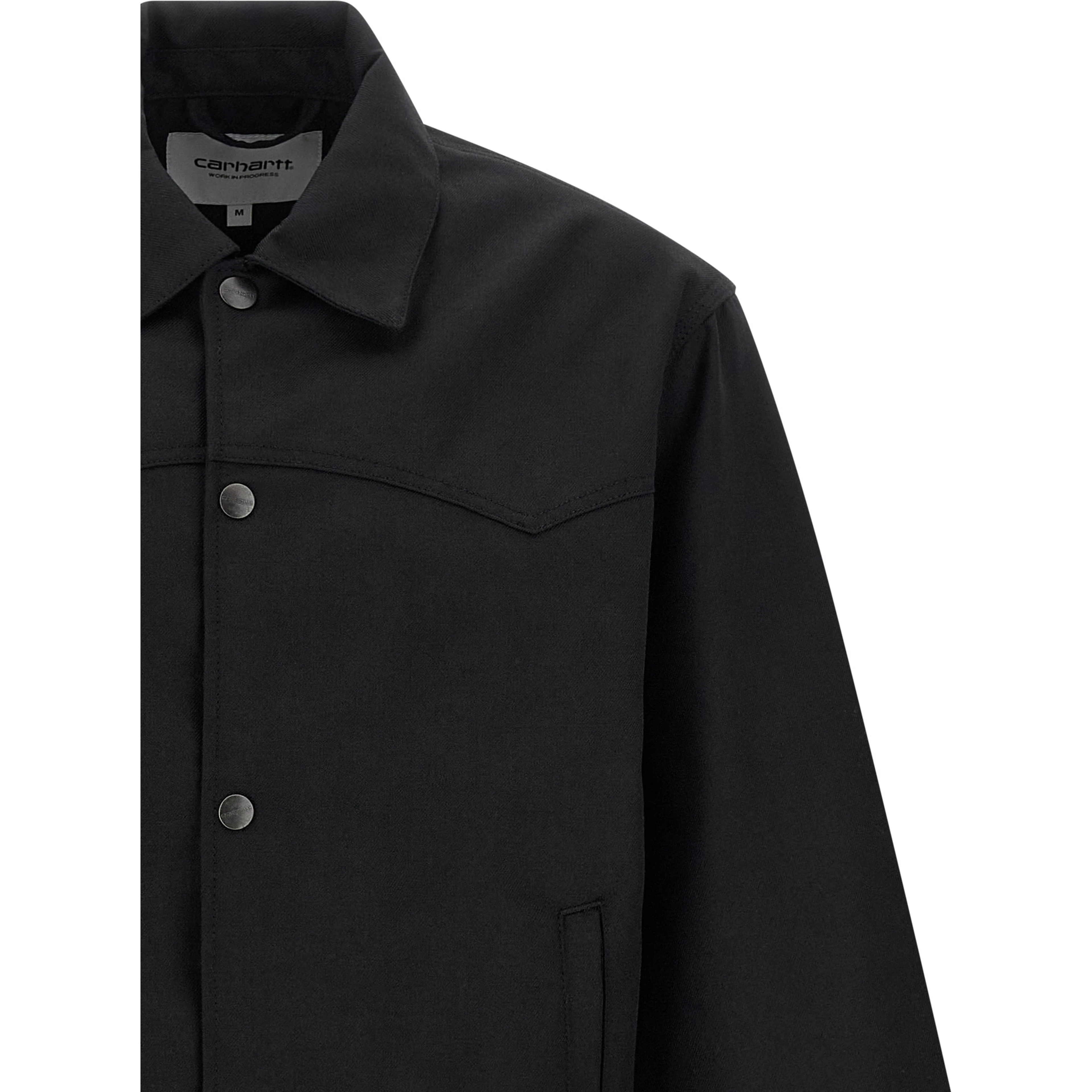 Black Polyester Bomber