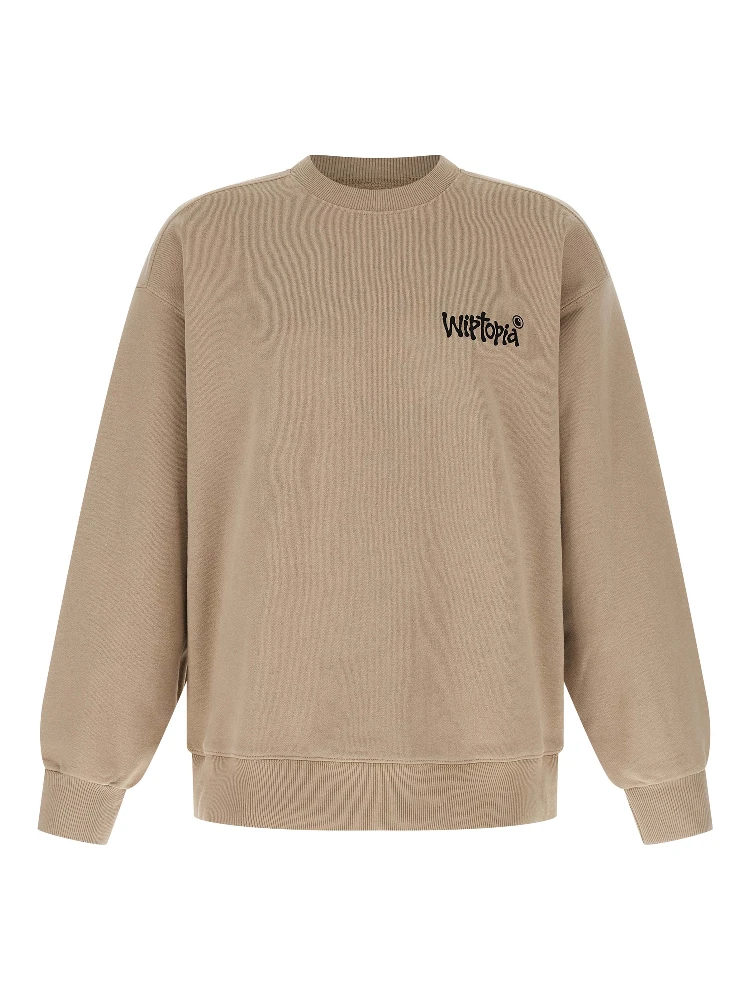 Beige Cotton Sweatshirt