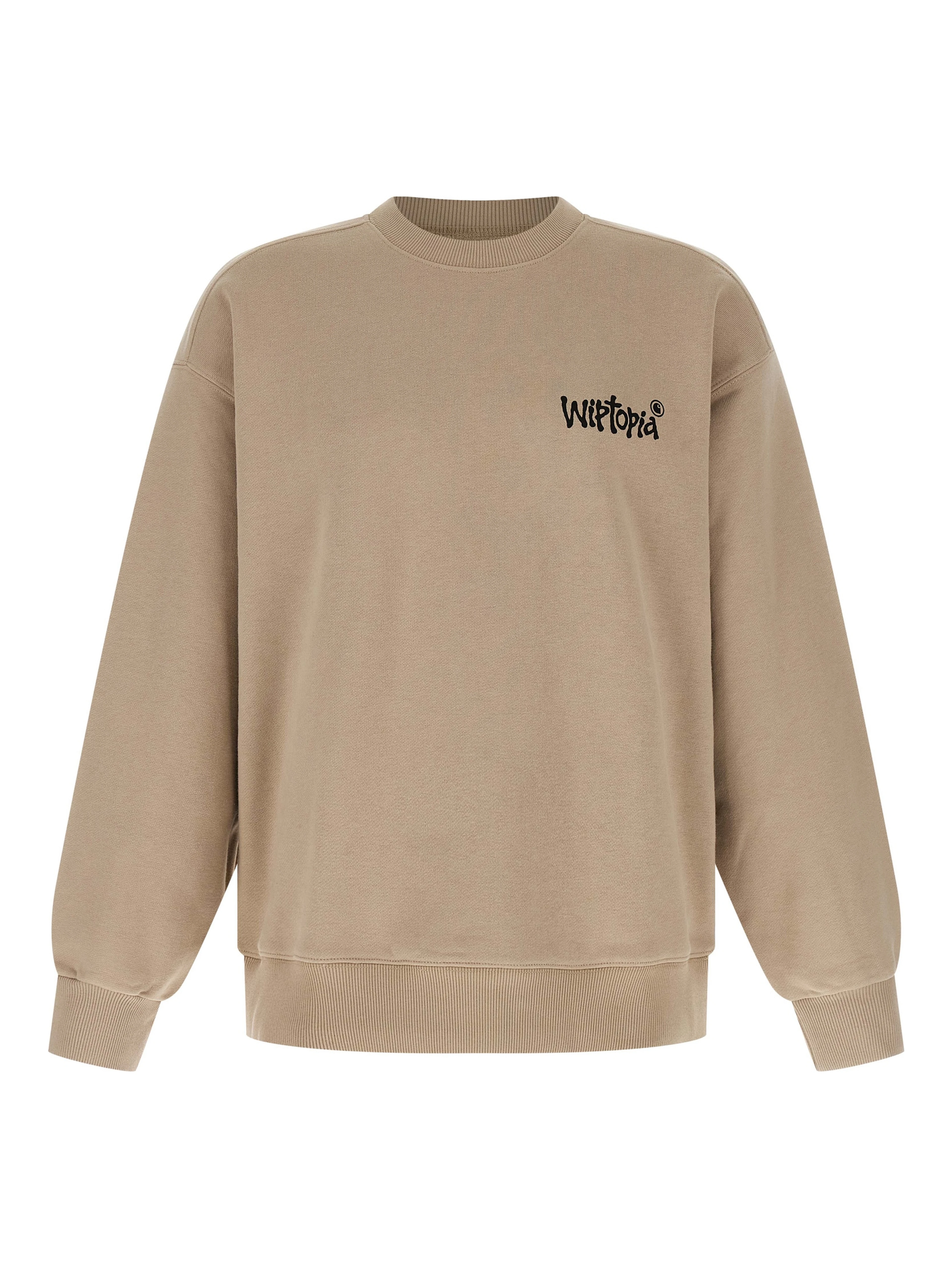Beige Cotton Sweatshirt