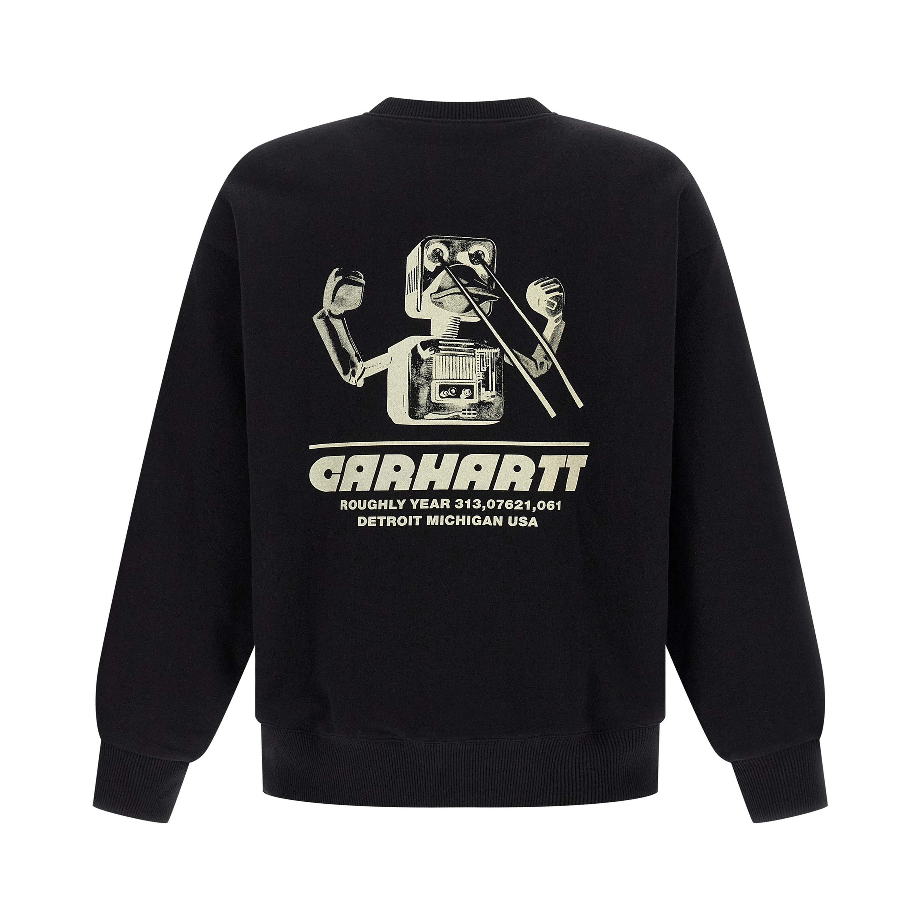 Black Cotton Sweatshirt