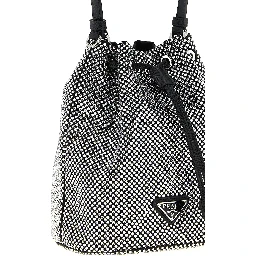 Gray Viscose Handbag