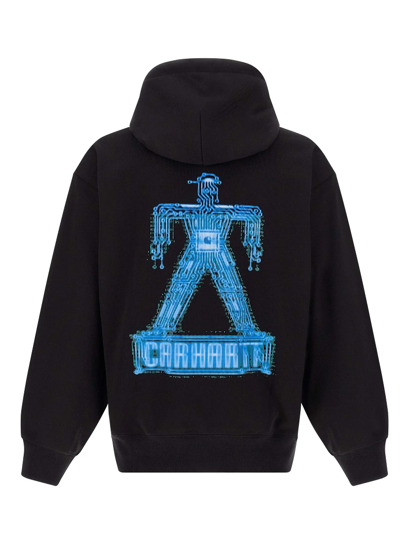 Black Cotton Sweatshirt