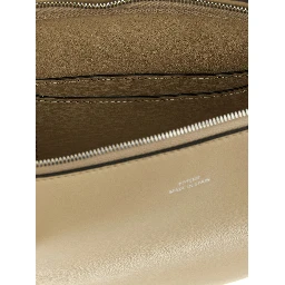 Beige Leather Shoulder Bag