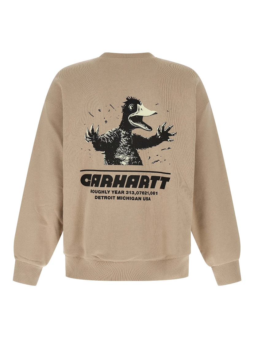 Beige Cotton Sweatshirt