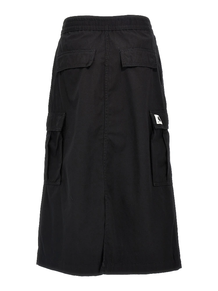 Black Cotton Midi Skirt alternative