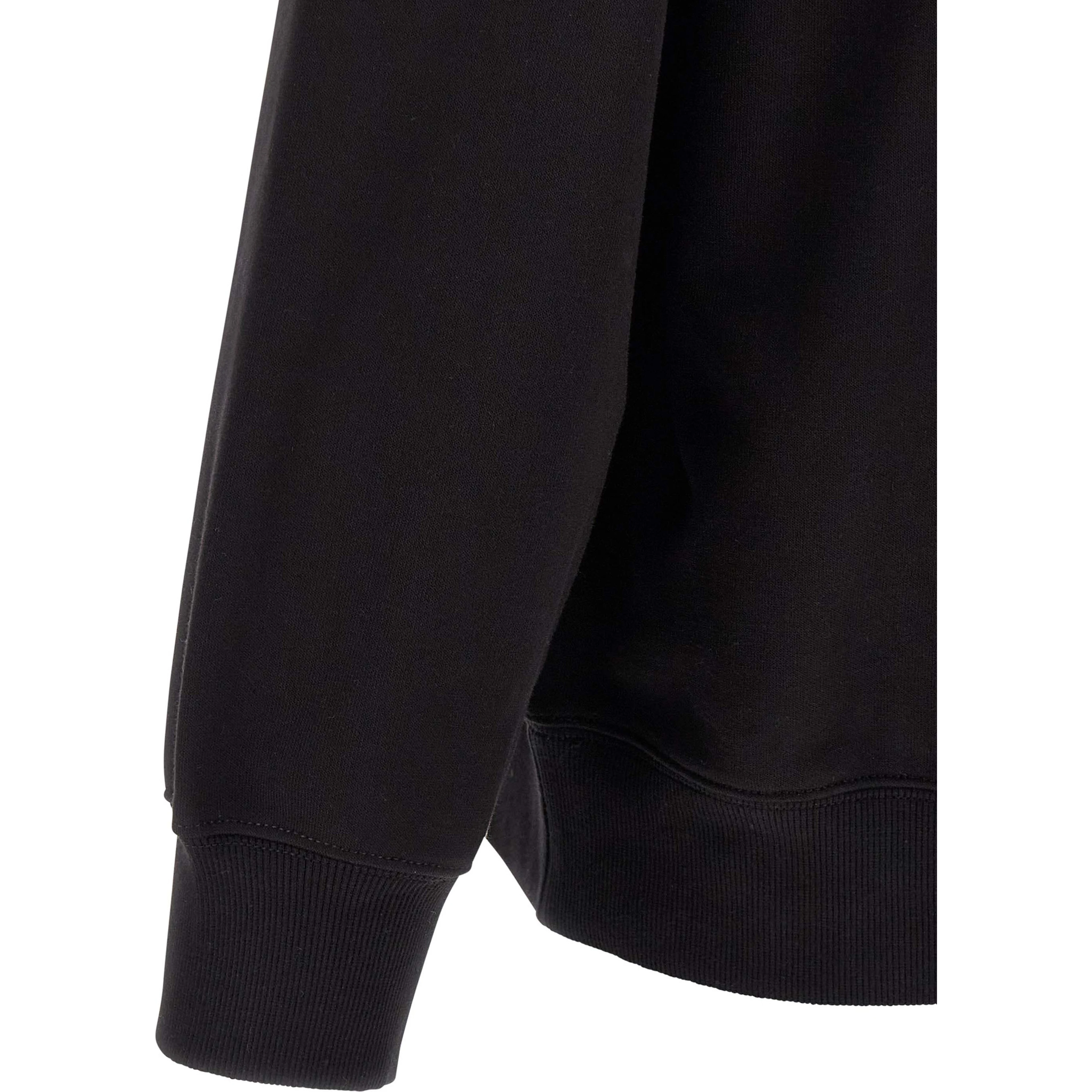 Black Cotton Sweatshirt