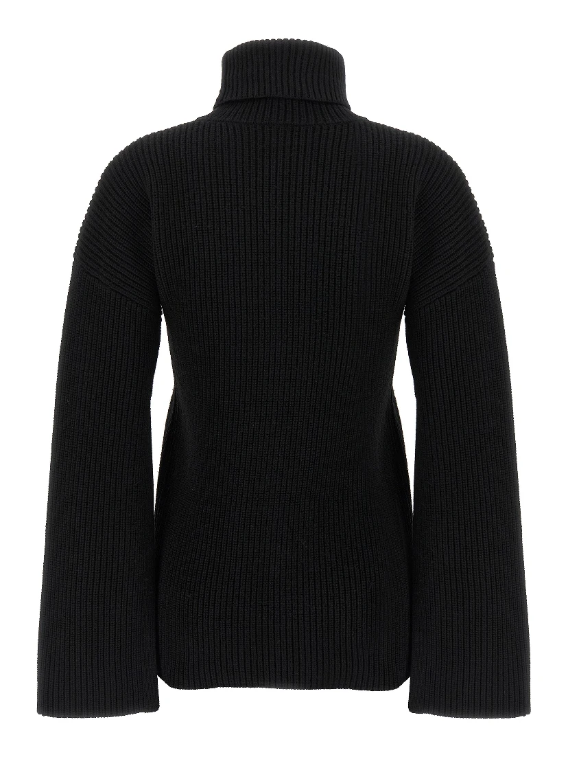 Black Wool Cardigan