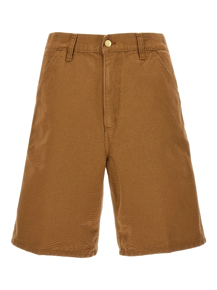 Brown Organic Cotton Bermuda Shorts