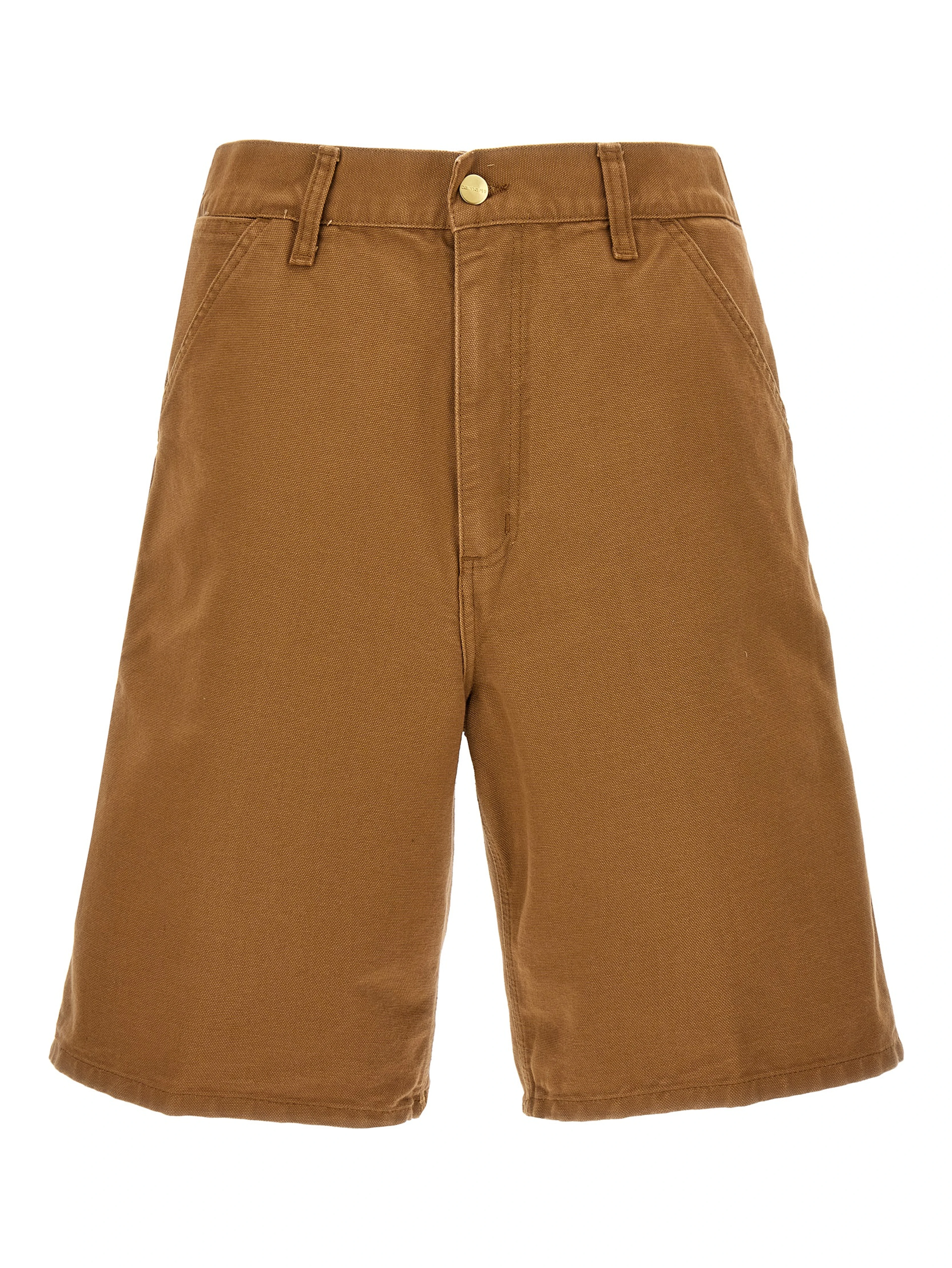 Brown Organic Cotton Bermuda Shorts