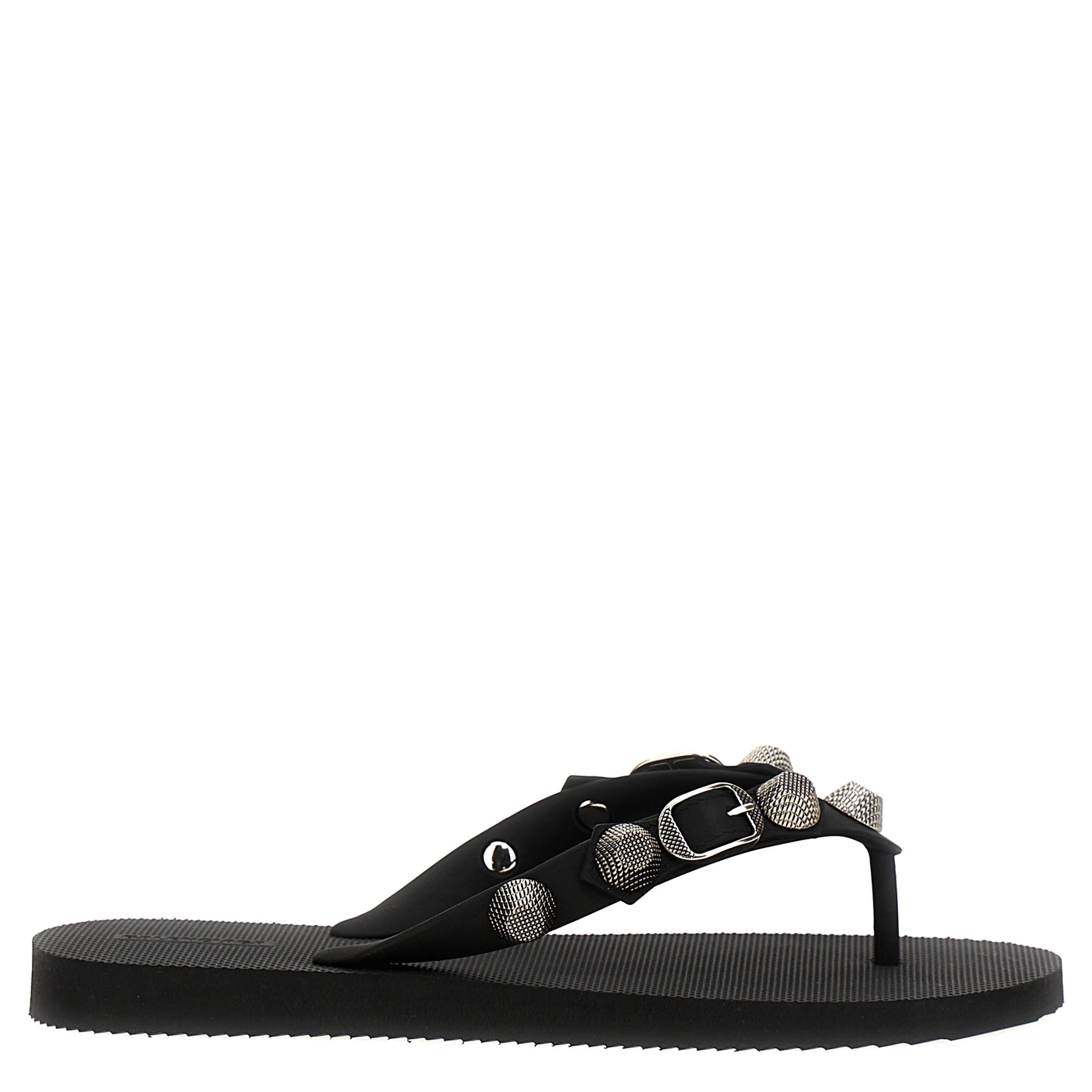 Black Rubber Slides