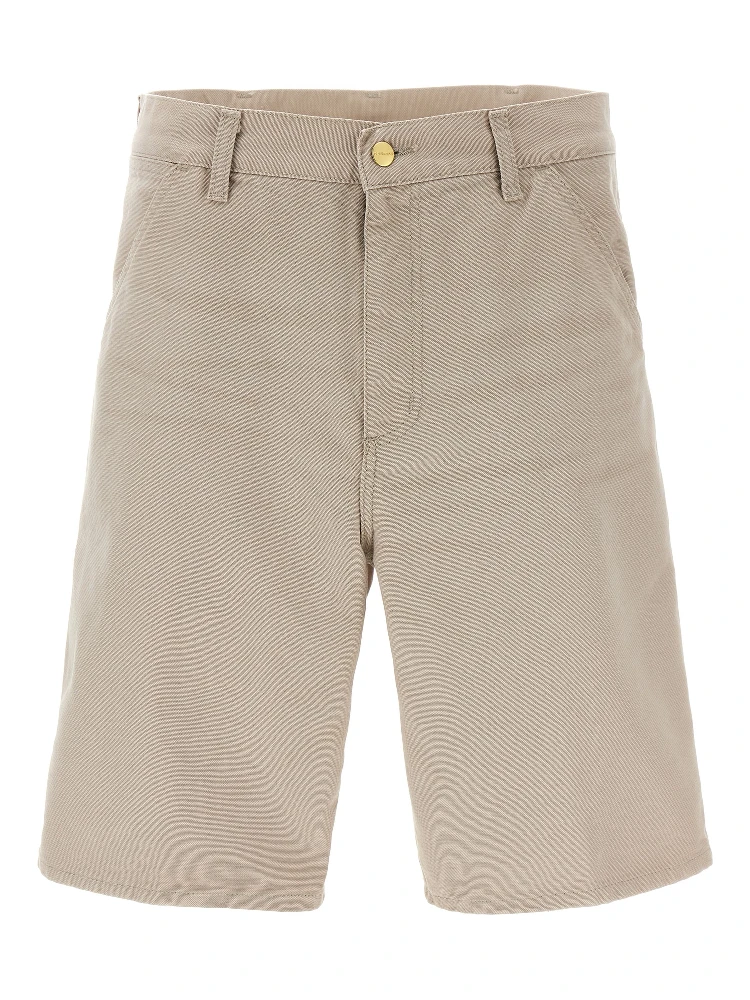 Beige Organic Cotton Bermuda Shorts