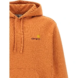 Orange Cotton Sweatshirt
