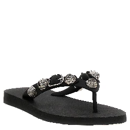 Black Rubber Slides