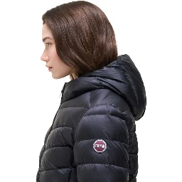 Black Polyamide Full-Length Jacket