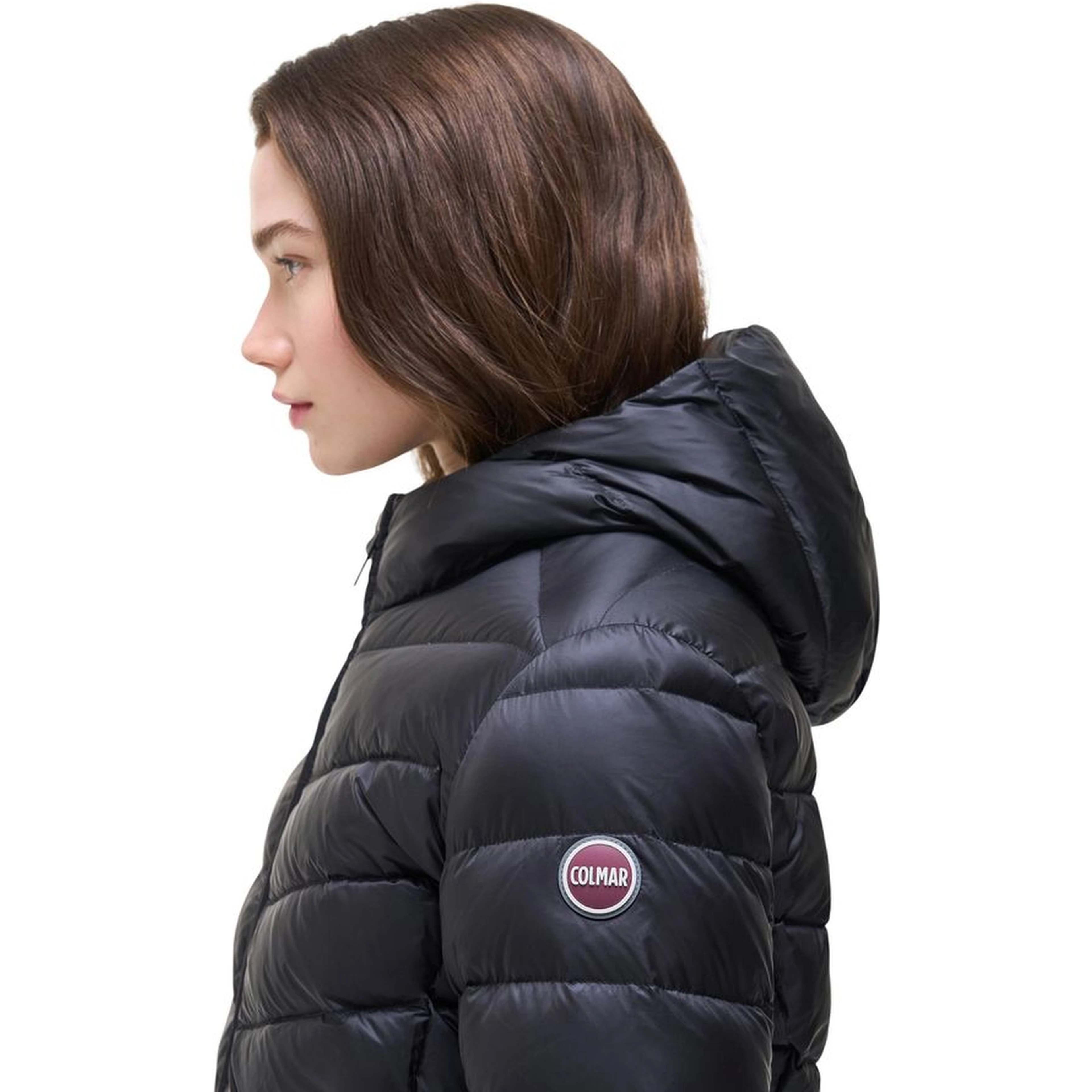 Black Polyamide Full-Length Jacket