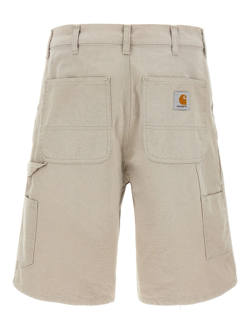 Beige Organic Cotton Bermuda Shorts