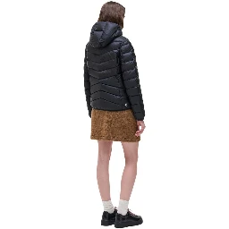 Black Polyamide Full-Length Jacket
