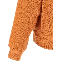 Orange Cotton Sweatshirt