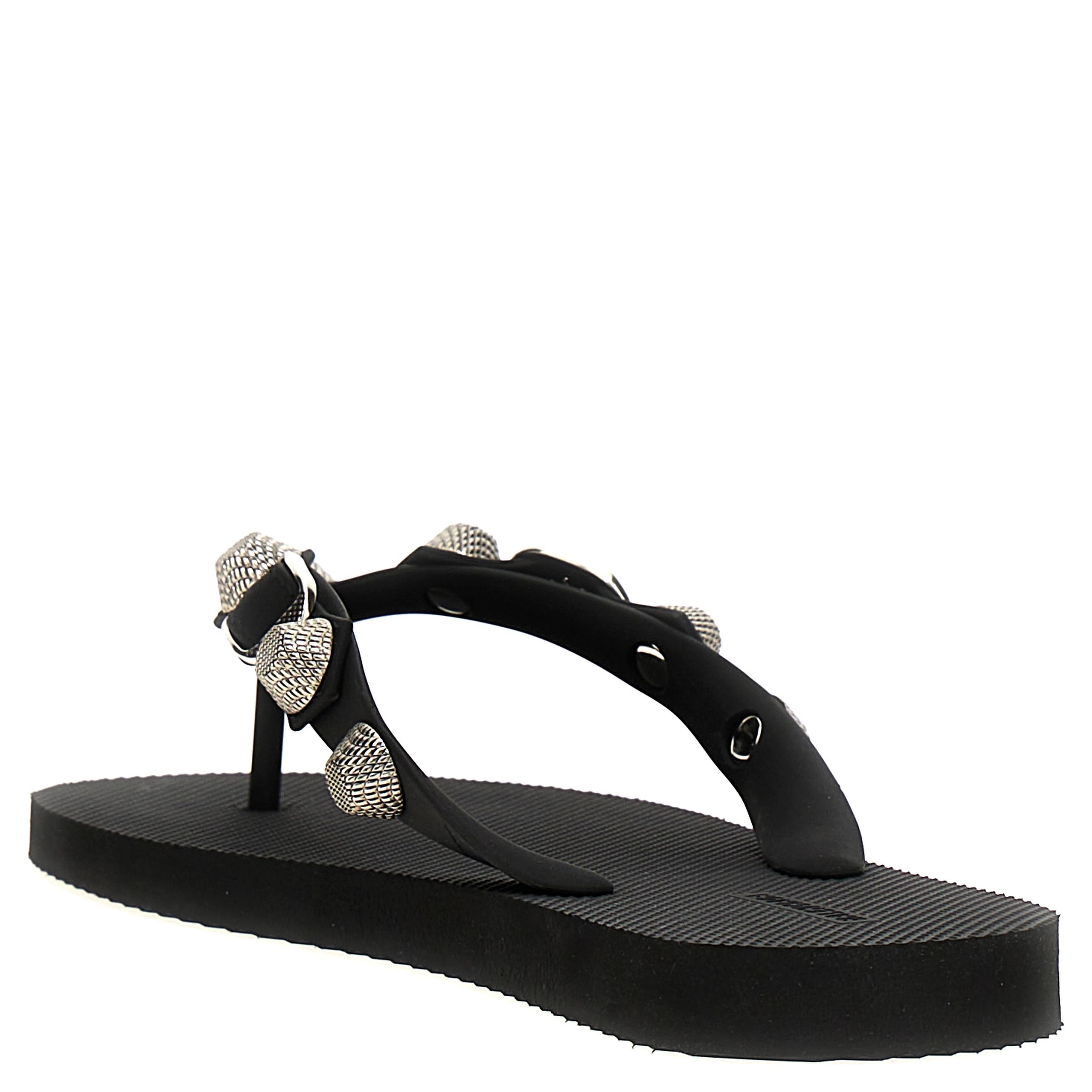 Black Rubber Slides