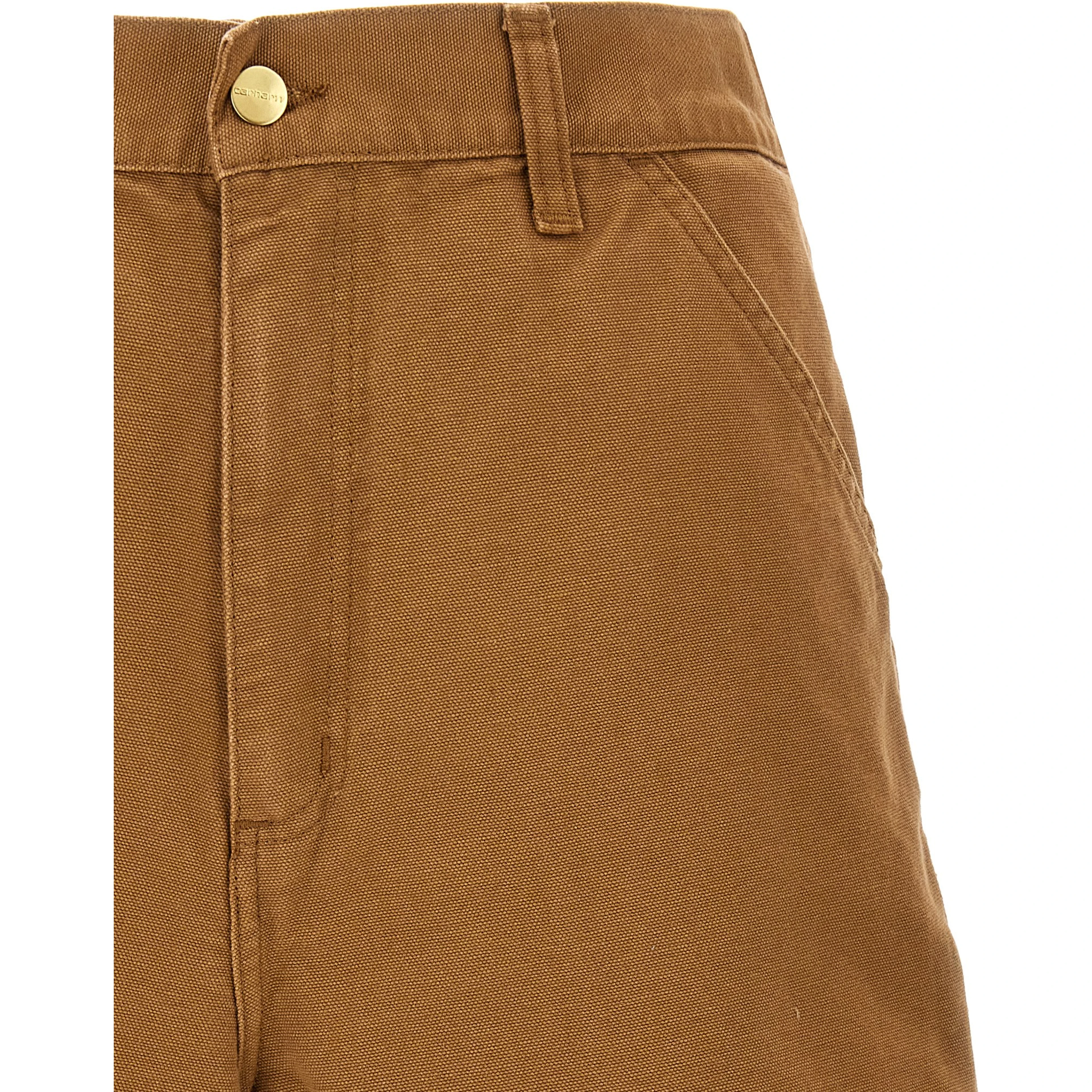 Brown Organic Cotton Bermuda Shorts